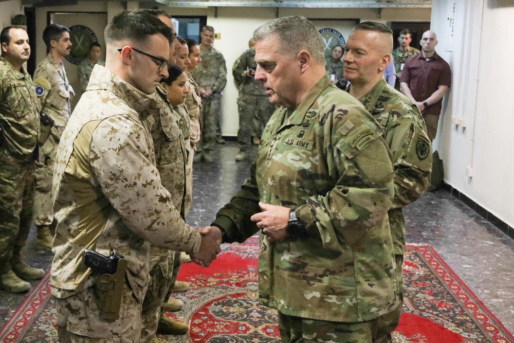 Chairman of the Joint Chiefs of Staff Army Gen. Mark A. Milley Visits Troops in Iraq