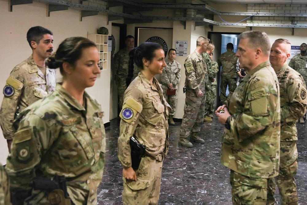 Chairman of the Joint Chiefs of Staff Army Gen. Mark A. Milley Visits Troops in Iraq