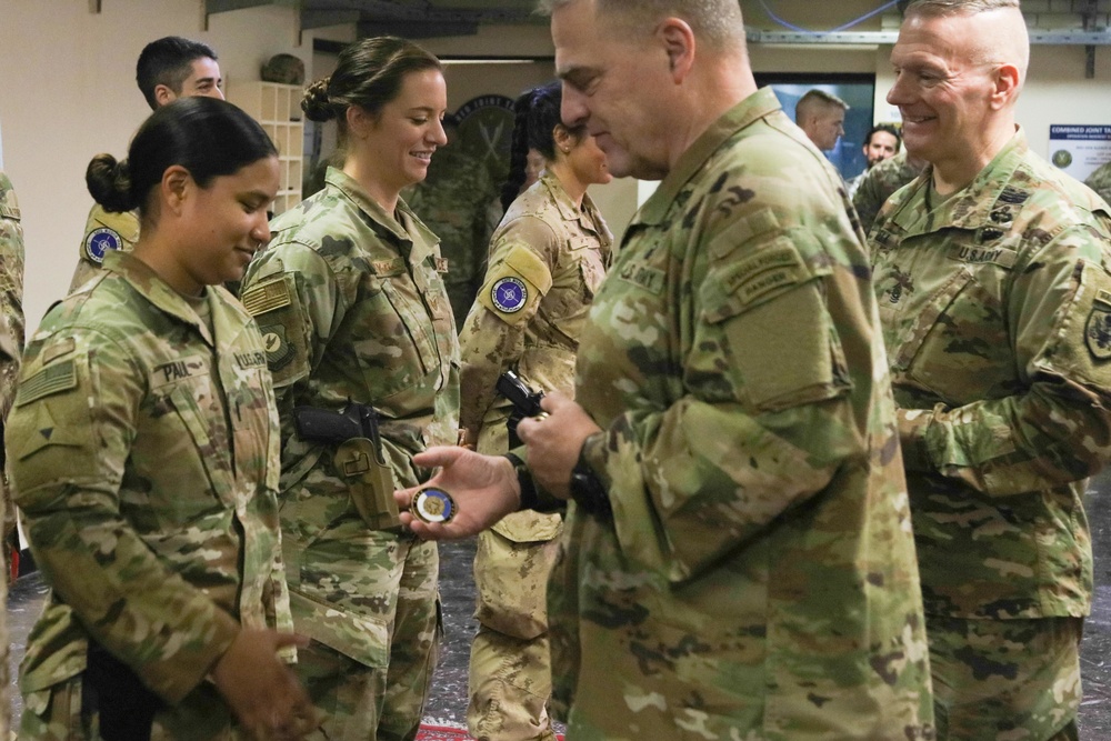 Chairman of the Joint Chiefs of Staff Army Gen. Mark A. Milley Visits Troops in Iraq