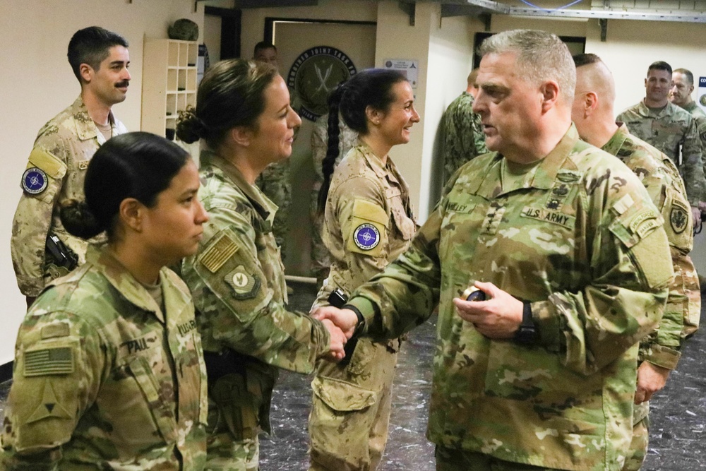 Chairman of the Joint Chiefs of Staff Army Gen. Mark A. Milley Visits Troops in Iraq