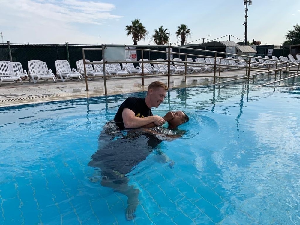 Baptism Ceremony at Camp Arifjan