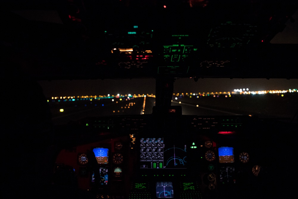 KC-135 AOR refueling mission