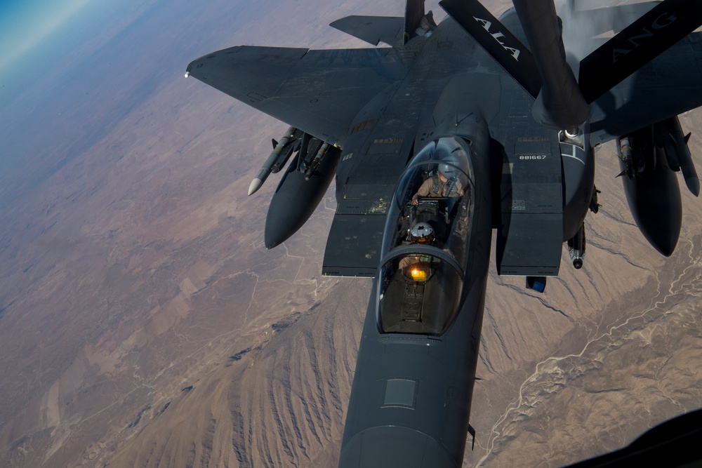 KC-135 AOR refueling mission