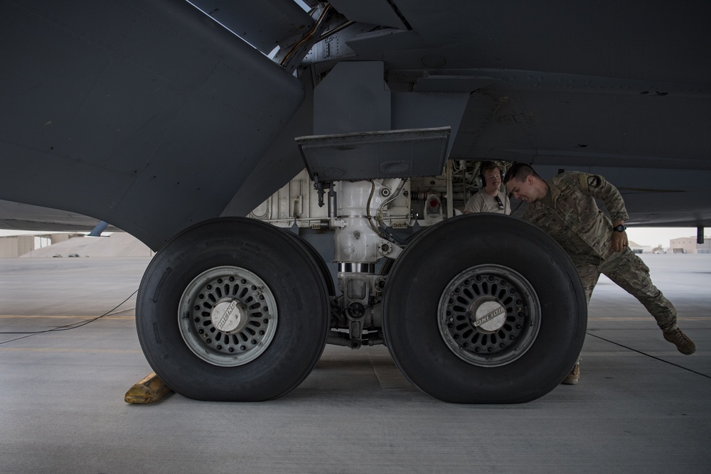 KC-135 AOR refueling mission
