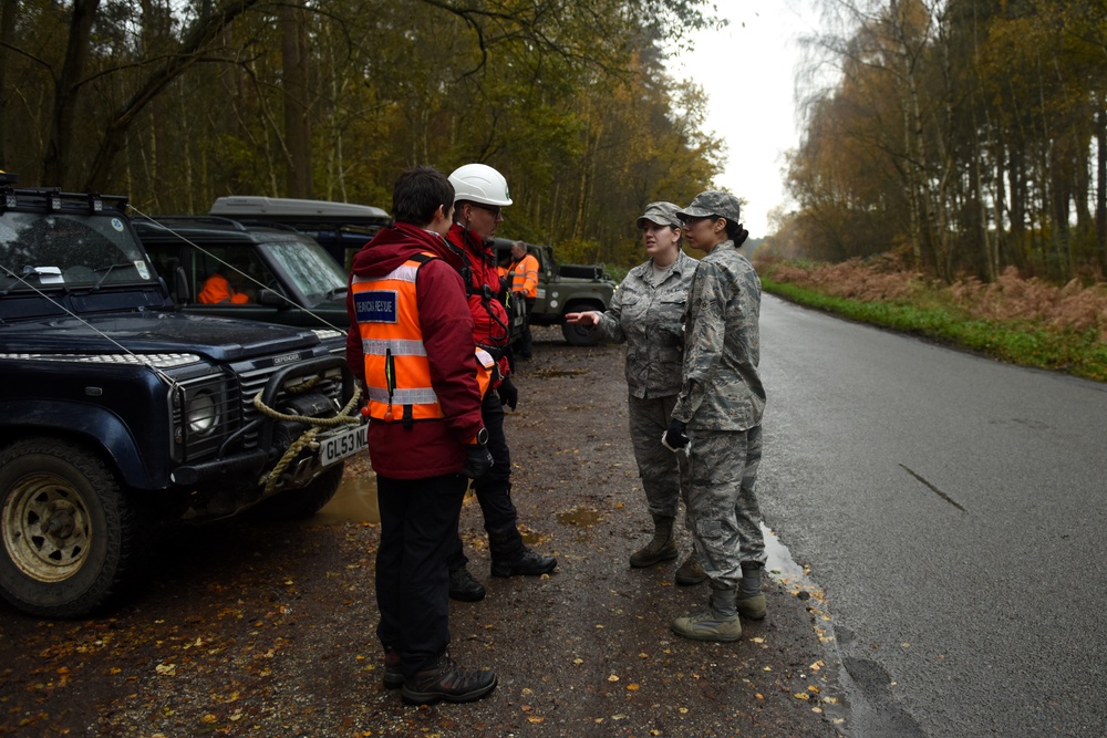 48th MDG Airmen exercise with Suffolk Lowlands Search and Rescue