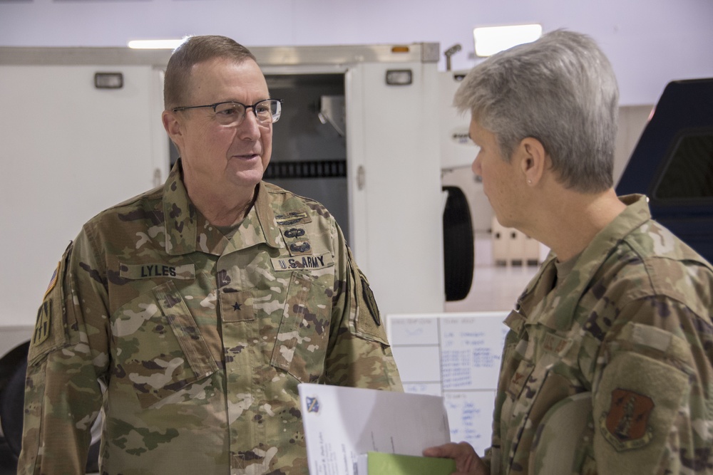 The Adjuant General visits the 181st IW