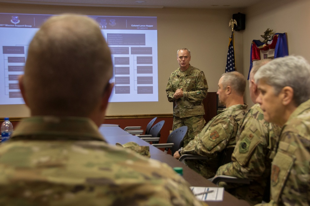 The Adjuant General visits the 181st IW