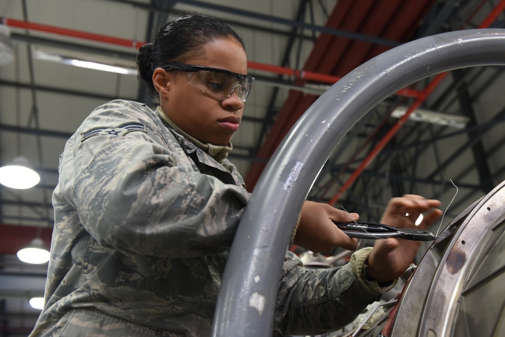 414th Fighter Group trains at the liberty wing