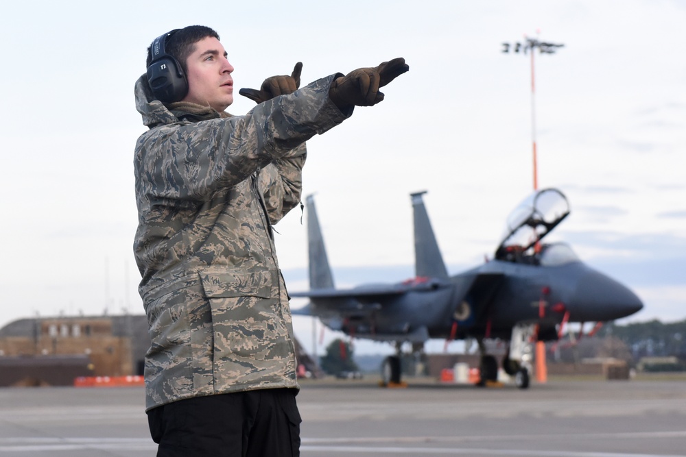 414th Fighter Group trains at the liberty wing