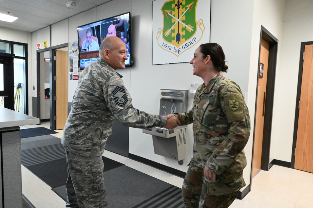 Brig. Gen. Huber visits N.D. Air Guard base