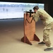 USAJFKSWCS Student uses virtual simulations through Squad Advanced Marksmanship Trainer