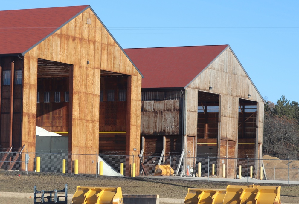 New salt-sand storage facility in use at Fort McCoy