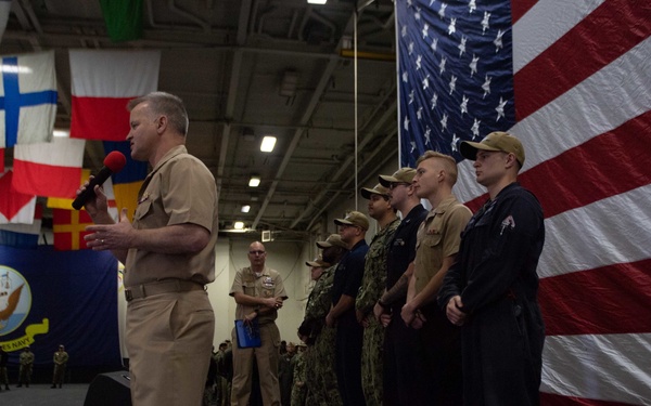 Commanding officer presents NAMs