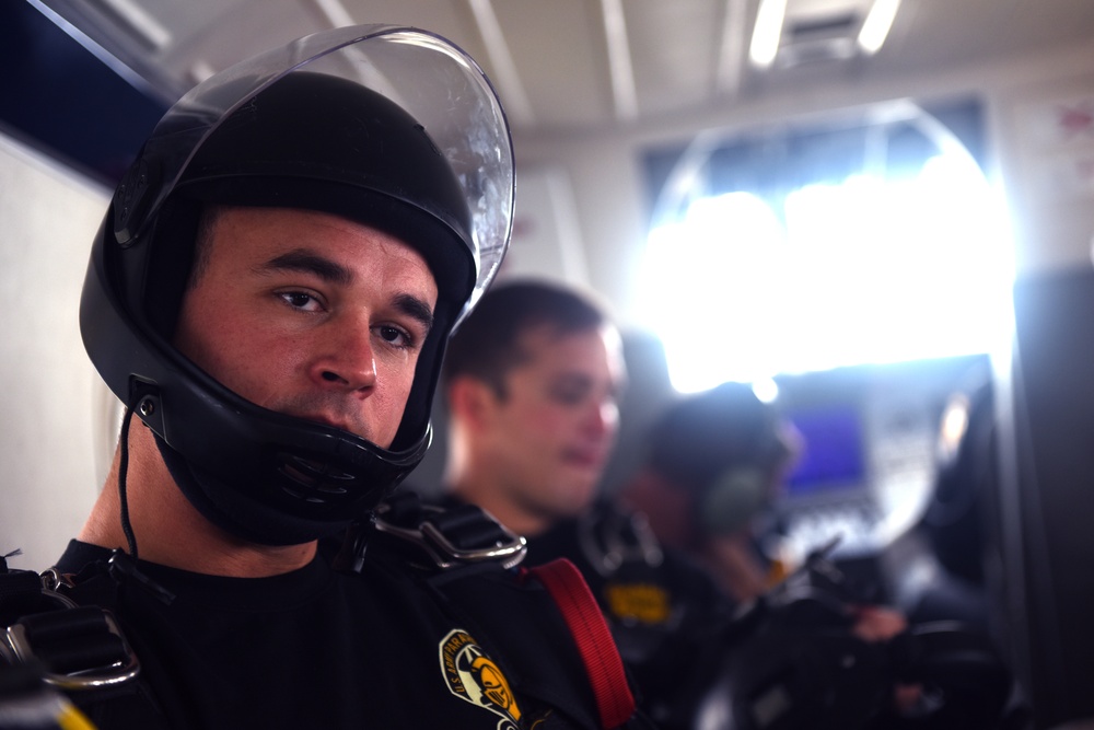 Keesler, Biloxi community sky-dive with the U.S. Army's Golden Knights