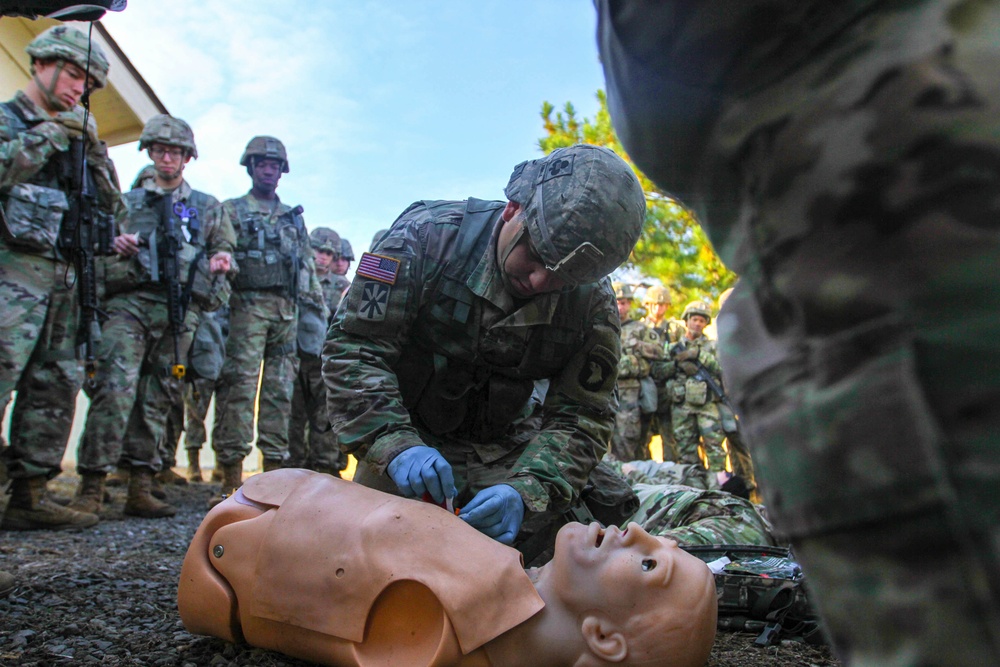 Screaming Eagles put skills to test for Expert Field Medical Badge