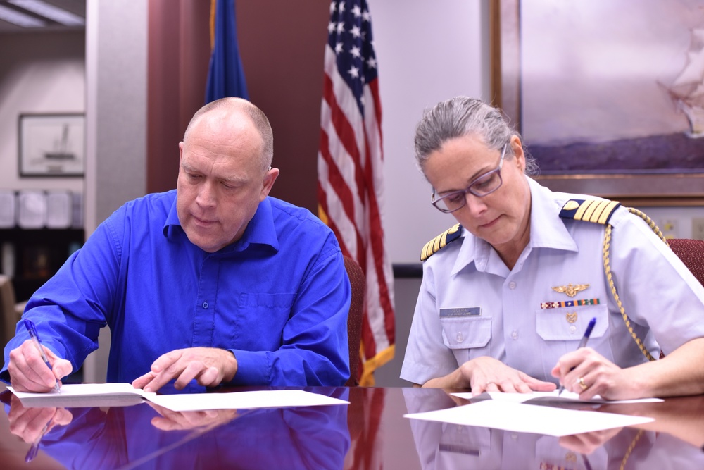 Coast Guard, Juneau School District representatives expand partnership