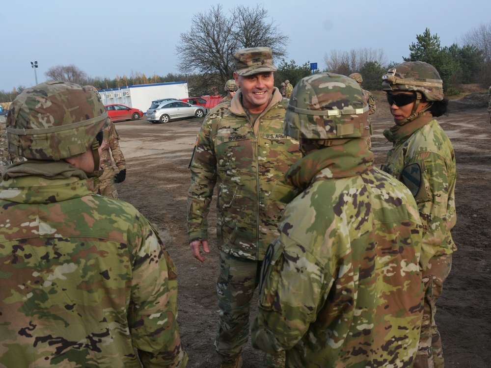 1st Infantry Division leadership visits Torun for Thanksgiving
