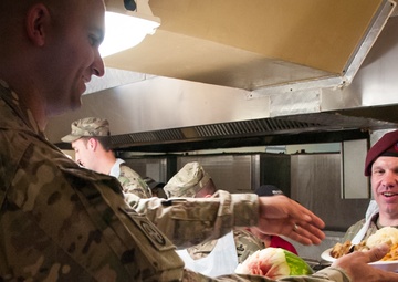 Dogface Soldiers, Panther Brigade Celebrates Thanksgiving in Kandahar, Afghanistan