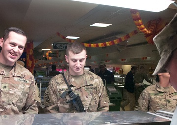 Dogface Soldiers, Panther Brigade Celebrates Thanksgiving in Kandahar, Afghanistan