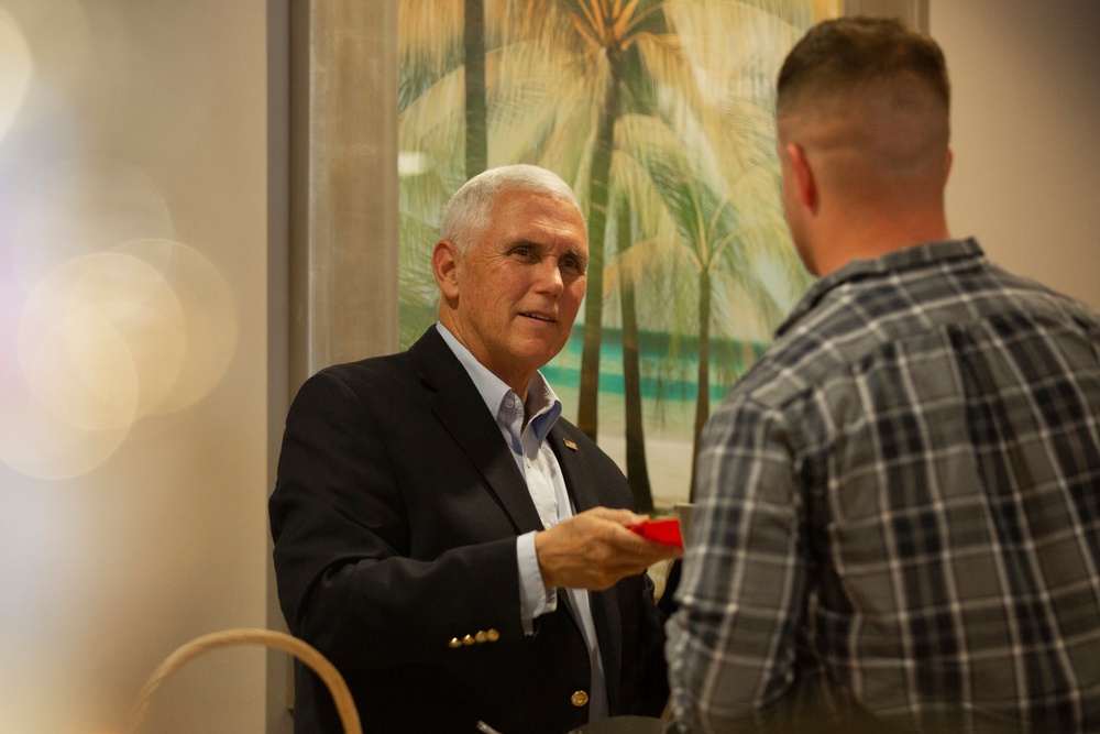 VP Pence Gives Thanks To Beaufort Marines, Sailors