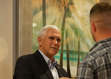 VP Pence Gives Thanks To Beaufort Marines, Sailors