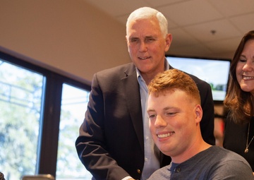 VP Pence Gives Thanks To Beaufort Marines, Sailors