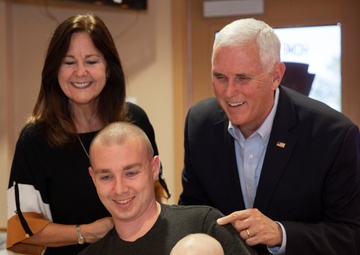 VP Pence Gives Thanks To Beaufort Marines, Sailors