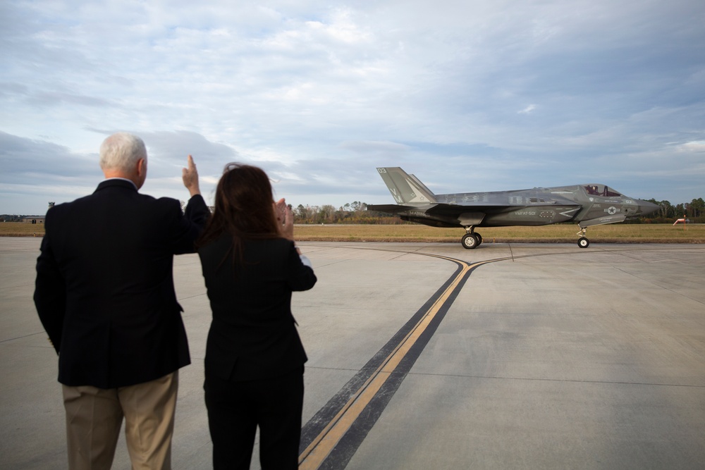 VP Pence, Second Lady Visit MCAS Beaufort
