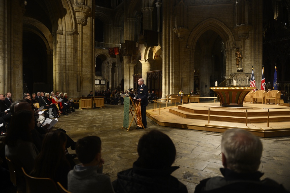 Airmen celebrate Thanksgiving Eve at Ely Cathedral