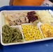 A Thanksgiving meal at the Zone 6 Dining Facility at Camp Arifjan