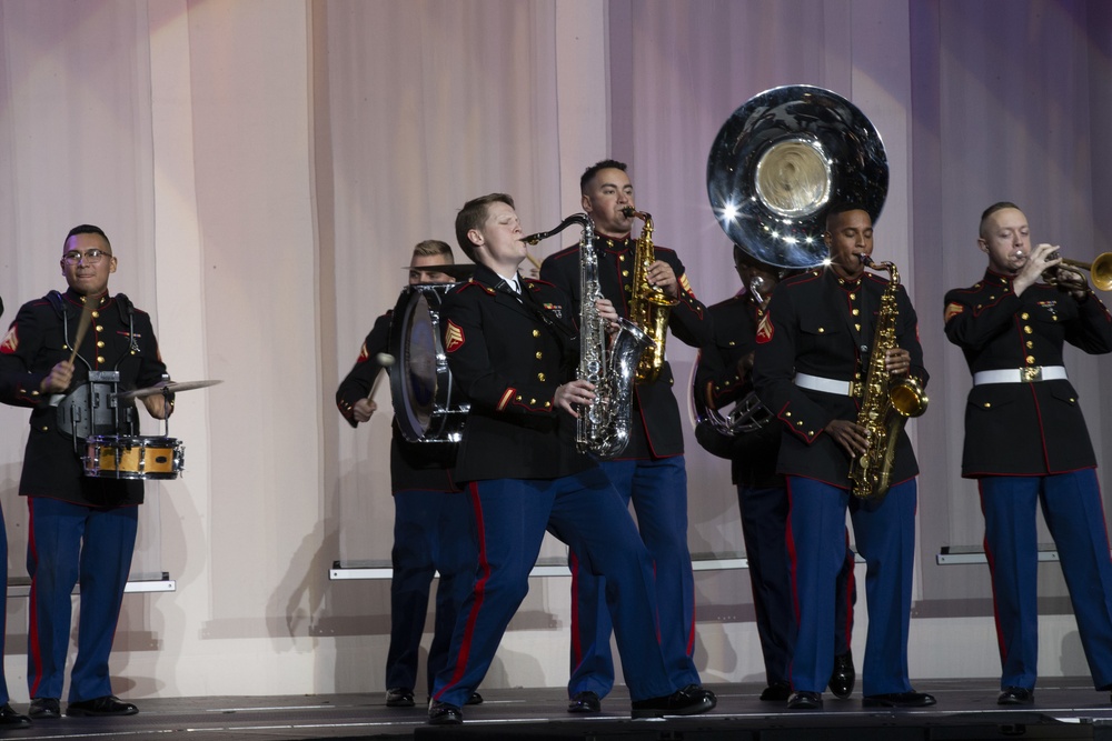 Marine Forces Reserve Band plays at Bayou Battle of the Bands