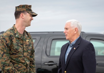 VP Mike Pence Departs MCAS Beaufort