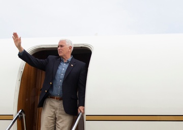 VP Mike Pence Departs MCAS Beaufort