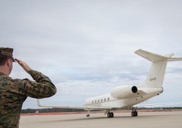 VP Mike Pence Departs MCAS Beaufort