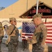 Illinois Army National Guard noncommissioned officer reenlists in Camp Taji, Iraq