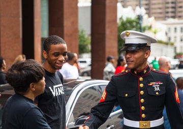NEW ORLEANS – U.S. Marines attend the 46th annual Bayou Classic