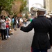 Marines walk in Bayou Classic Parade
