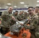 Deployed Illinois Army National Guard Soldiers celebrate Thanksgiving at Camp Taji, Iraq