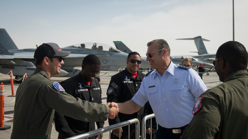 AFCENT commander visits 2019 Dubai Airshow