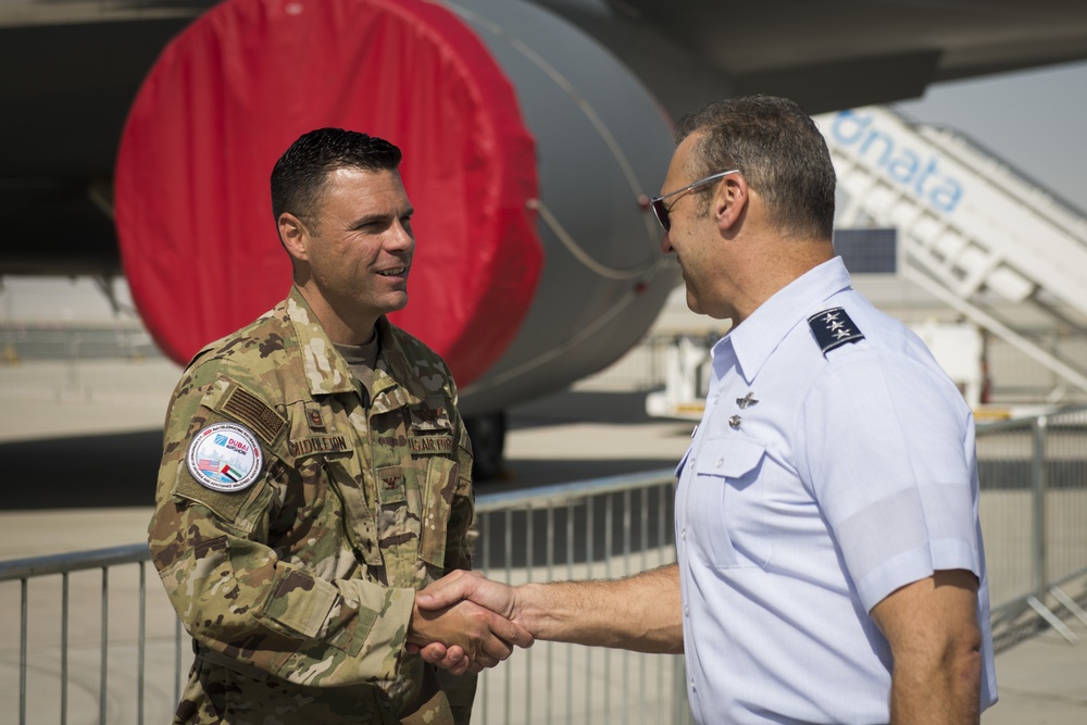 AFCENT commander visits 2019 Dubai Airshow