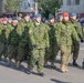 U.S. Soldiers march in Romania Unification Day parade