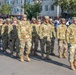 U.S. Soldiers march in Romania Unification Day parade