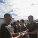 MTACS-18 Marines run to celebrate the 244th Marine Corps birthday