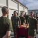 MTACS-18 Marines run to celebrate the 244th Marine Corps birthday