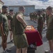 MTACS-18 Marines run to celebrate the 244th Marine Corps birthday