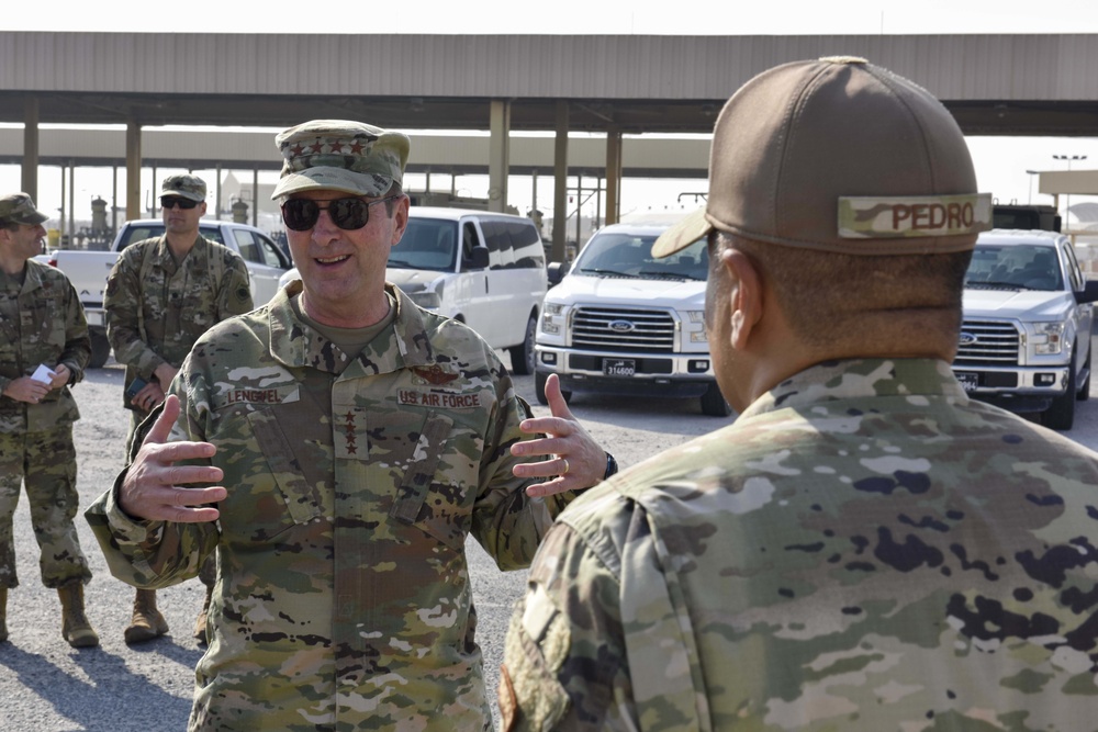 National Guard leadership visits Al Udeid Air Base