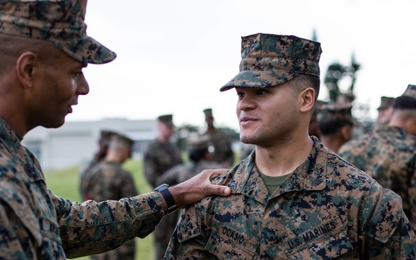 Marine promotions for Headquarters Company, Headquarters Battalion, 3rd Marine Division