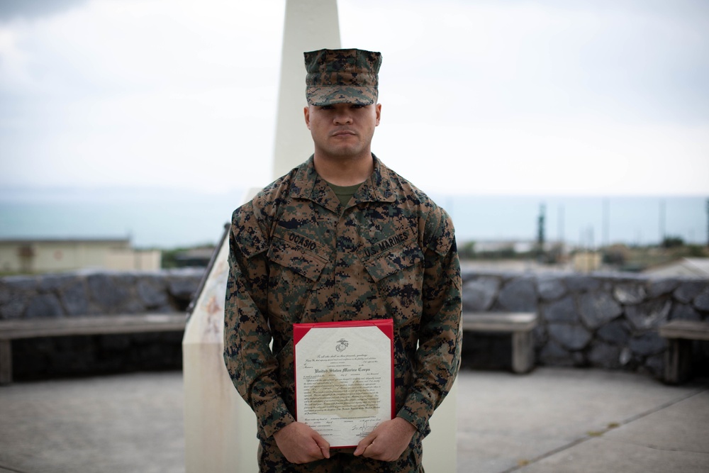 Headquarters Company, Headquarters Battalion, 3rd Marine Division NCO Promotions