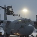 103rd crew chief de-ices C-130H Hercules