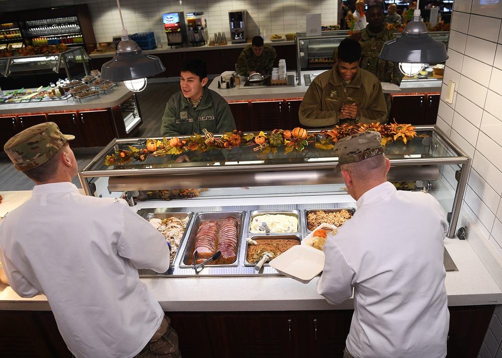 Wing leadership serve Airmen